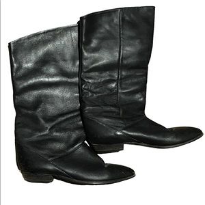 Slouchy Leather Boots